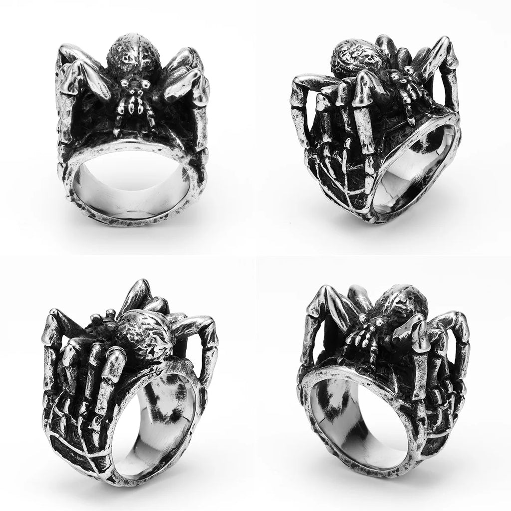 Spider Ring Stainless Steel 3D
