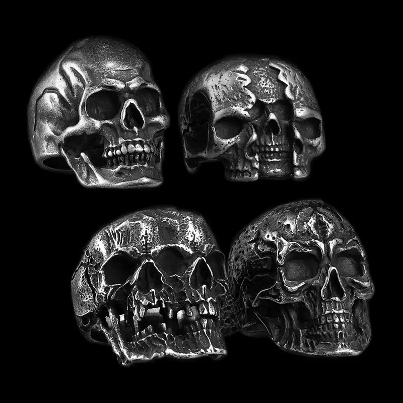 Multi Style Gothic Skull Rings Stainless Steel Fashion Personality Hip-hop Men Ring Biker Party Charm Jewelry Gift