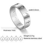 Gothic Wedding Cross Ring — Stainless Steel