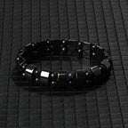 Hematite Therapy Stretch Bracelet — Mixed Metal