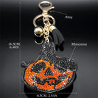 Iced Out Key Steel Pendant Halloween Ghost Pumpkin