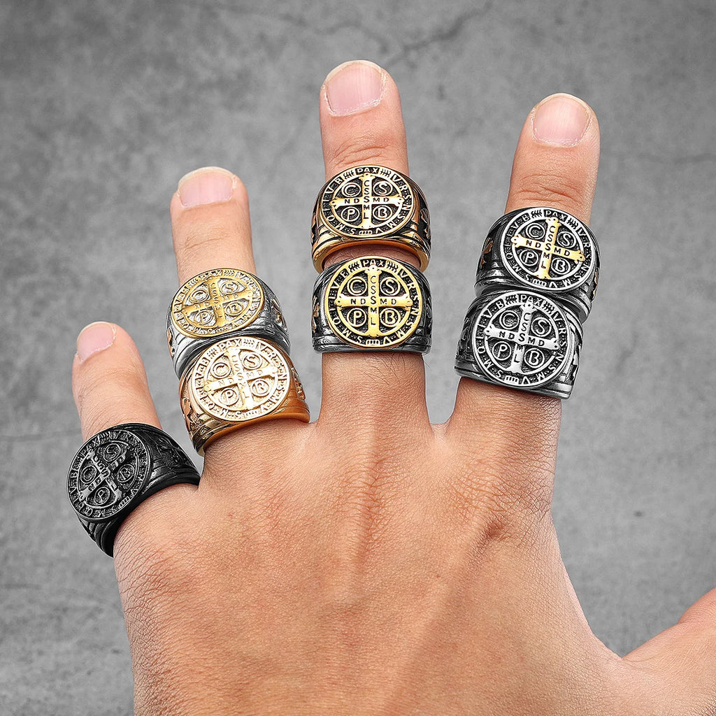 St. Benedict Ring — Stainless Steel