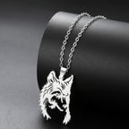 Wolf Head Necklace for Men Women Stainless Steel Animal Neck Chain Gift Punk Jewelry Birthday Gifts 2026 Wholesale New