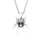 Gothic Vintage Stainless Steel Spider Pendant Fashion Punk Unique Animal Necklaces For Men Women Party Jewelry