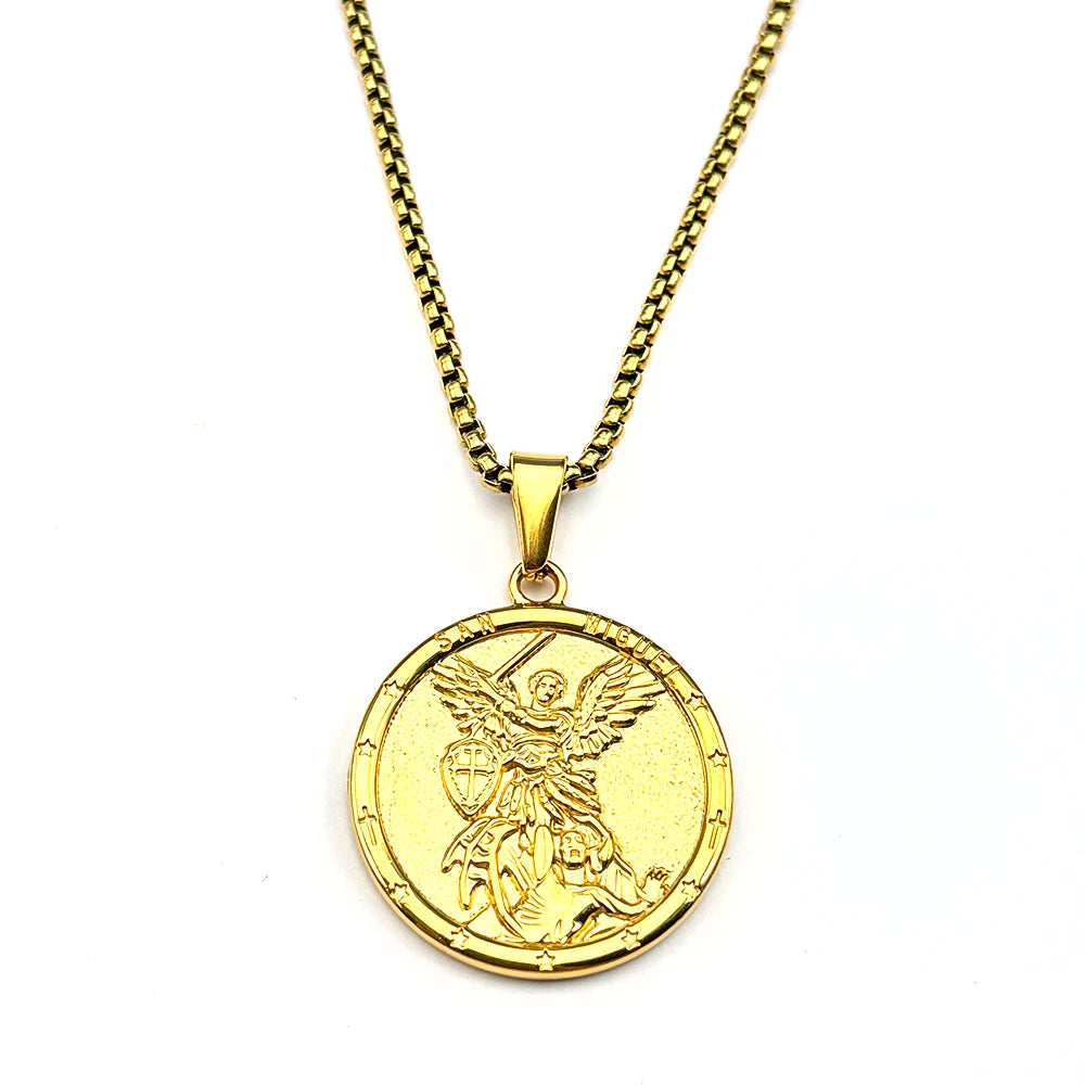 Saint Michael Angel Medal Pendant