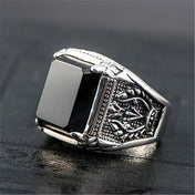Silver-Tone Vintage Big Ring — Wedding Statement