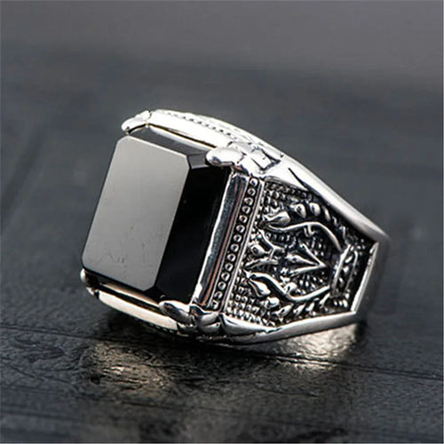 925 Silver Vintage Big Ring — Wedding Statement