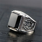 New 925 Silver Vintage Men Big Ring for Man Women Sterling-silver Wedding Simple Jewelry Engagement Gifts Fashion Party Ring