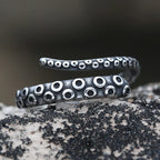 Fashion Men Rings Retro Colour Stainless Steel Vintage Octopus Style Irregular Pattern Trendy Accessories For Man Women