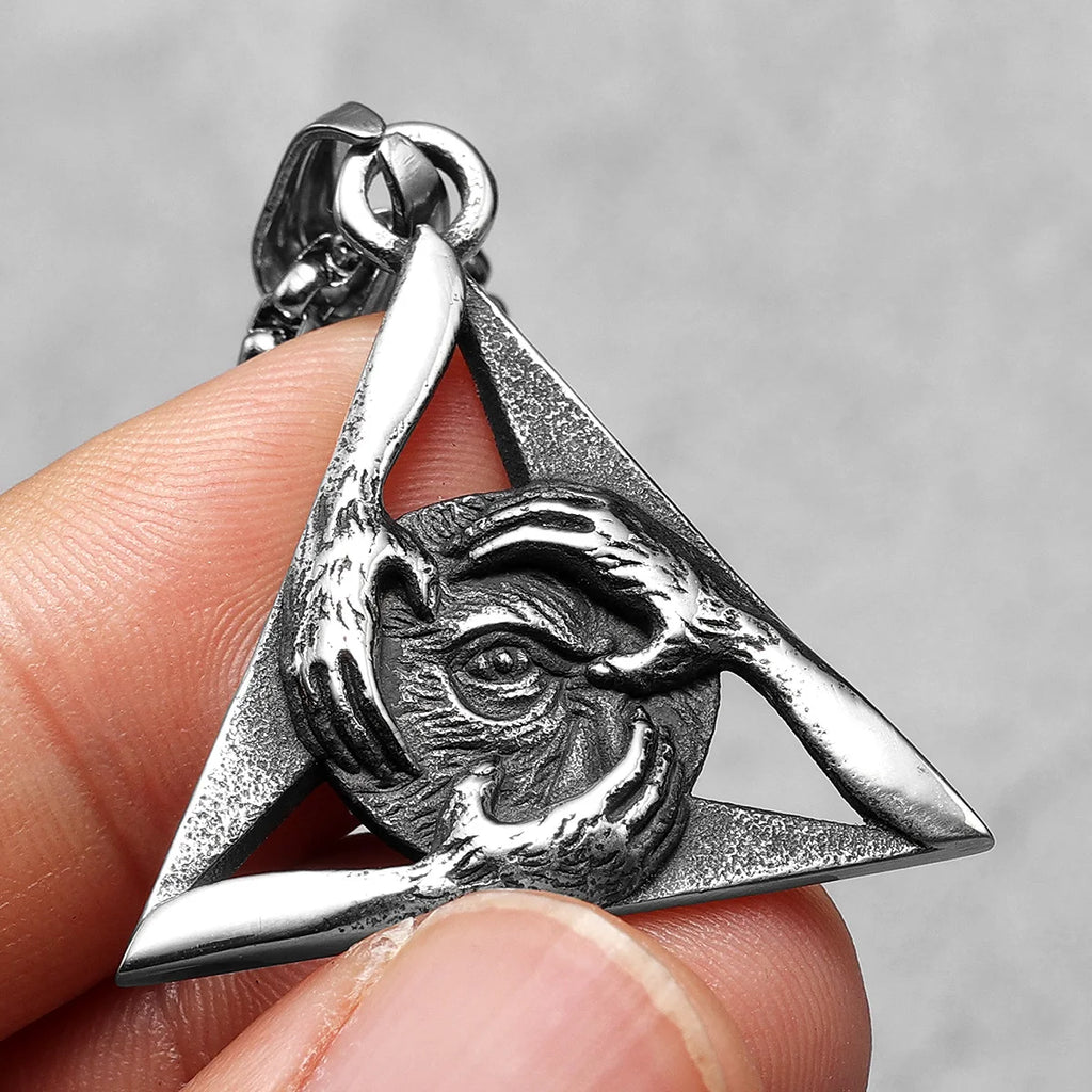 Freemasonry Eye Pendant — Stainless Steel