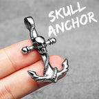 Anchor Sailor Pendant Necklace — Stainless Steel