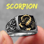 Scorpion Carving Stainless Steel Men Rings Punk New In For Male Women Fashion Jewelry Creativity Gift