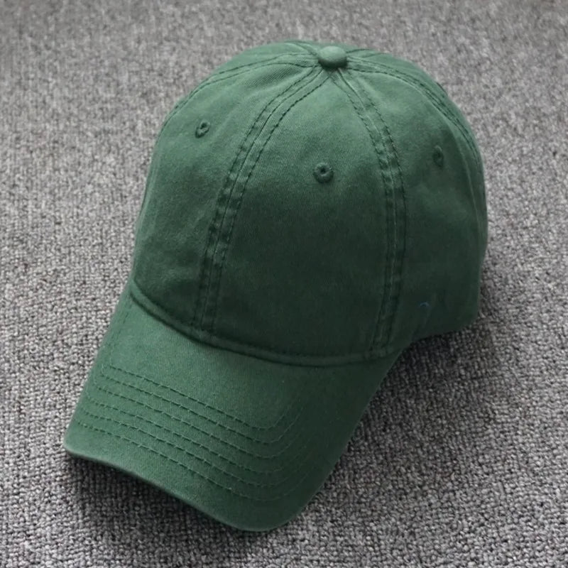 Oversized Cotton Baseball Cap — Adjustable Fit