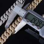 Iced Out Cuban Bracelet Stainless Steel 14MM
