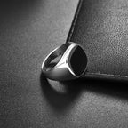 Jiayiqi Men'S Ring Punk Rock 316L Stainless Steel Signet Ring For Men Hip Hop Party Jewelry Male Wedding Gift Custom