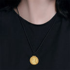 Blessing Buddha Necklace For Men Jewelry Ethnic Stlye Relief Tathagata Pendant Women Choker Accessories
