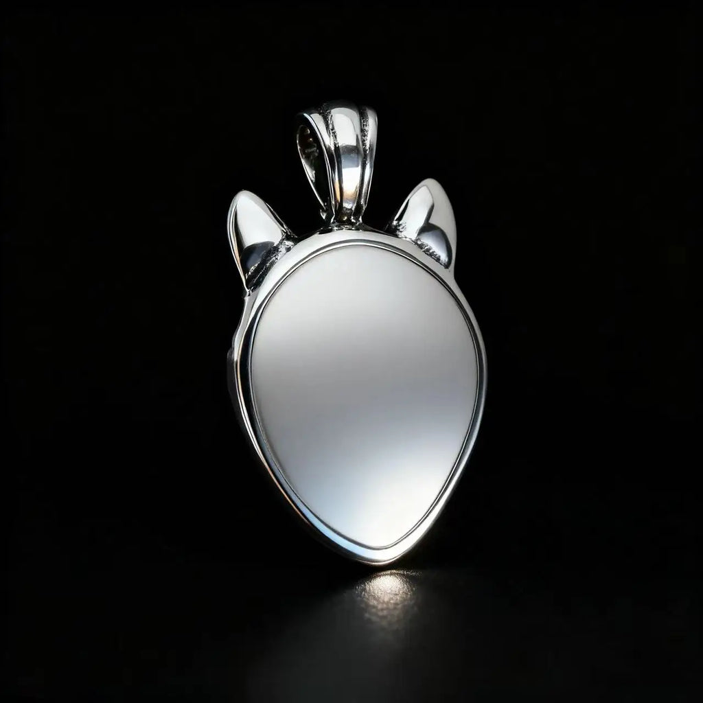 Wolf Viking Steel Pendant 316L Head Punk