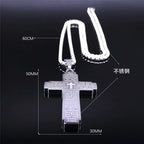 Bible Cross Stainless Steel Pendant Necklace