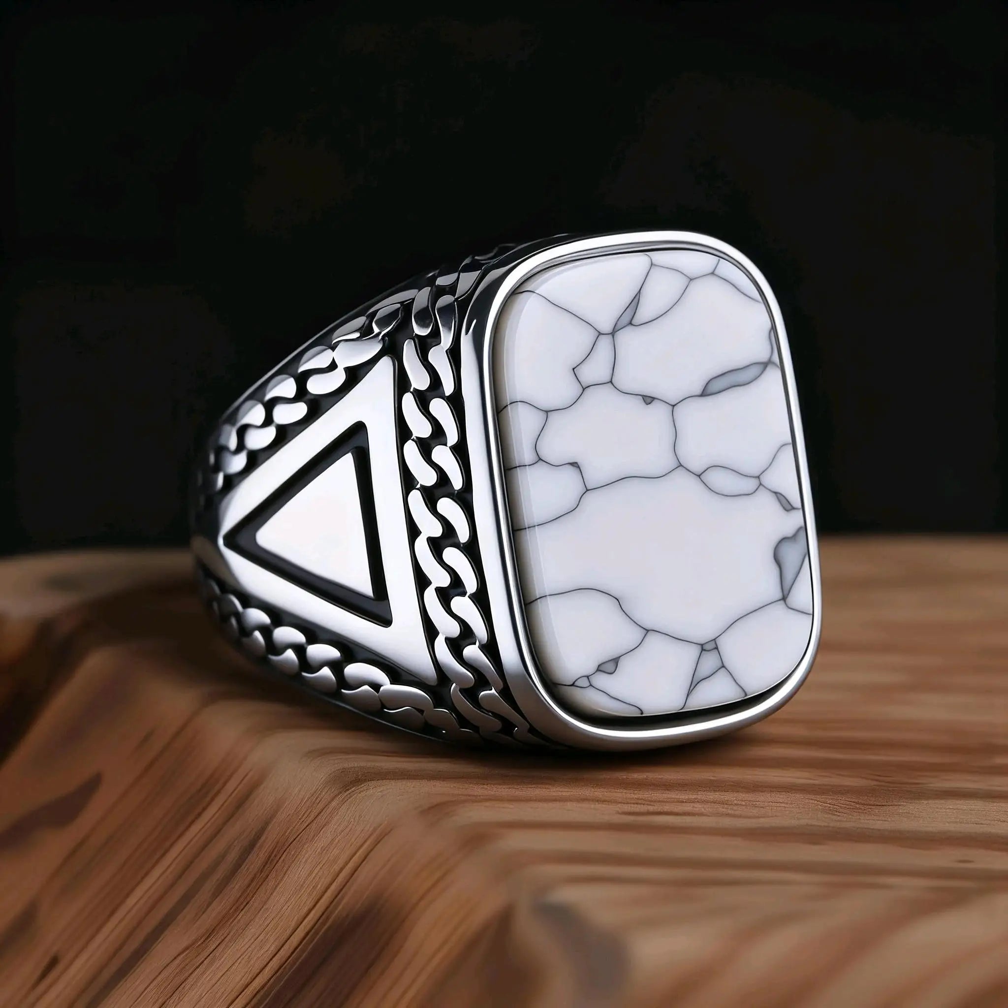 Onyx Variety Ring — Stainless Steel