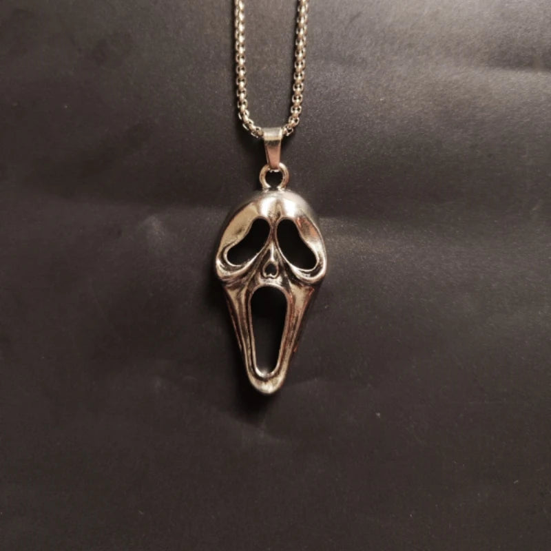 Ghost Steel Pendant Retro