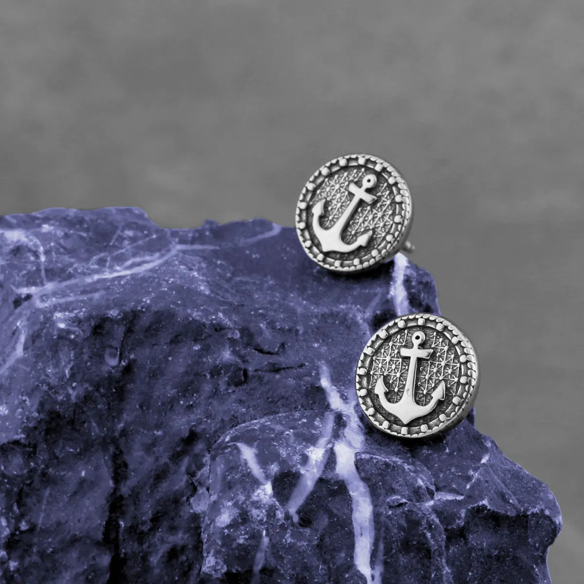 Nordic Anchor Stud Earrings for Men and Women — Stainless Steel
