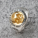 Adjustable Silver Colour Skull Rings for Men Women Male World War Soldier Thai Silver Colour Ring Jewelry Anillos