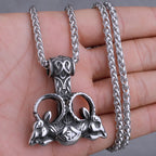 Original Viking Stainless Steel Thor Hammer Multiple Styles Domineering Unisex Necklace Pendant Boyfriend Gift