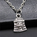 Vintage Chief Pharaoh Necklace On The Neck 43Cm Chain Girl Jewellery Beach Art Supplies
