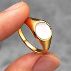 Shell Minimal Ring — Stainless Steel