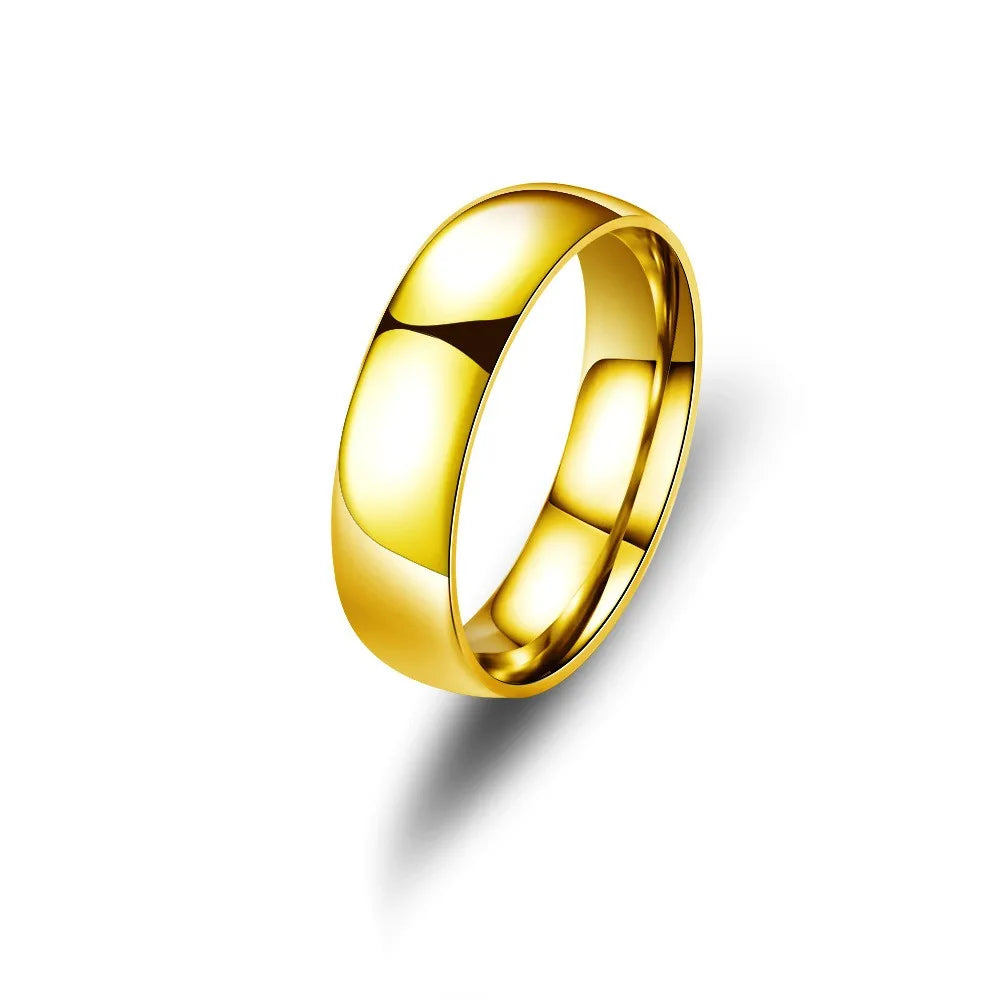 New Charm Jewelry Ring for Men Women Stainless Steel Black Rings Wedding Engagement High Quality Matte Male Accessory