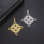 Celtic Stainless Steel Pendant Necklace