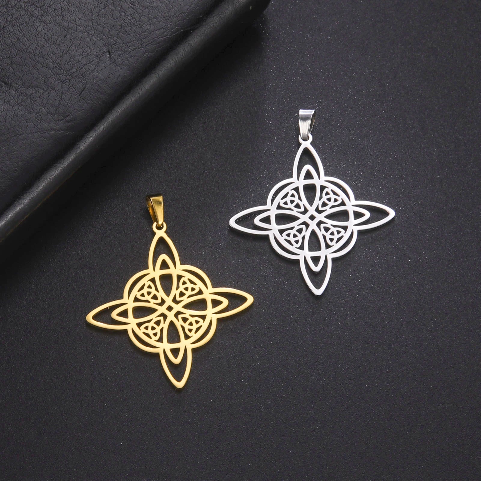 Celtic Stainless Steel Pendant Necklace