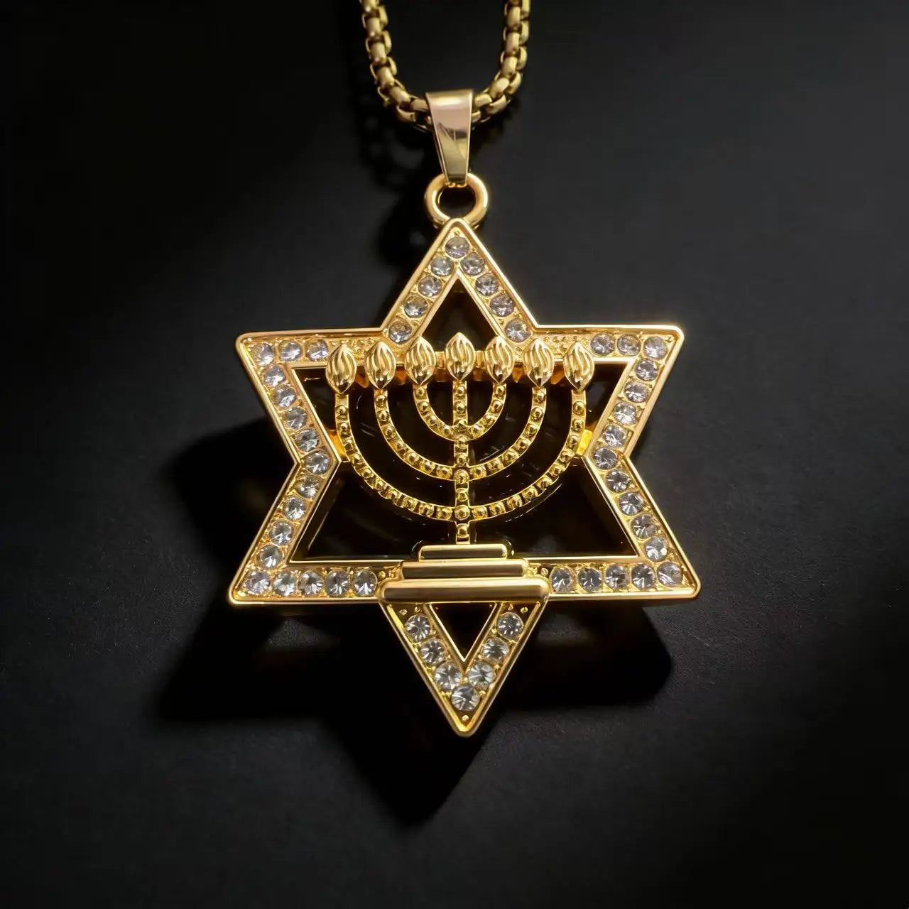 Star Steel Pendant Sparkly David Lconic Cultural