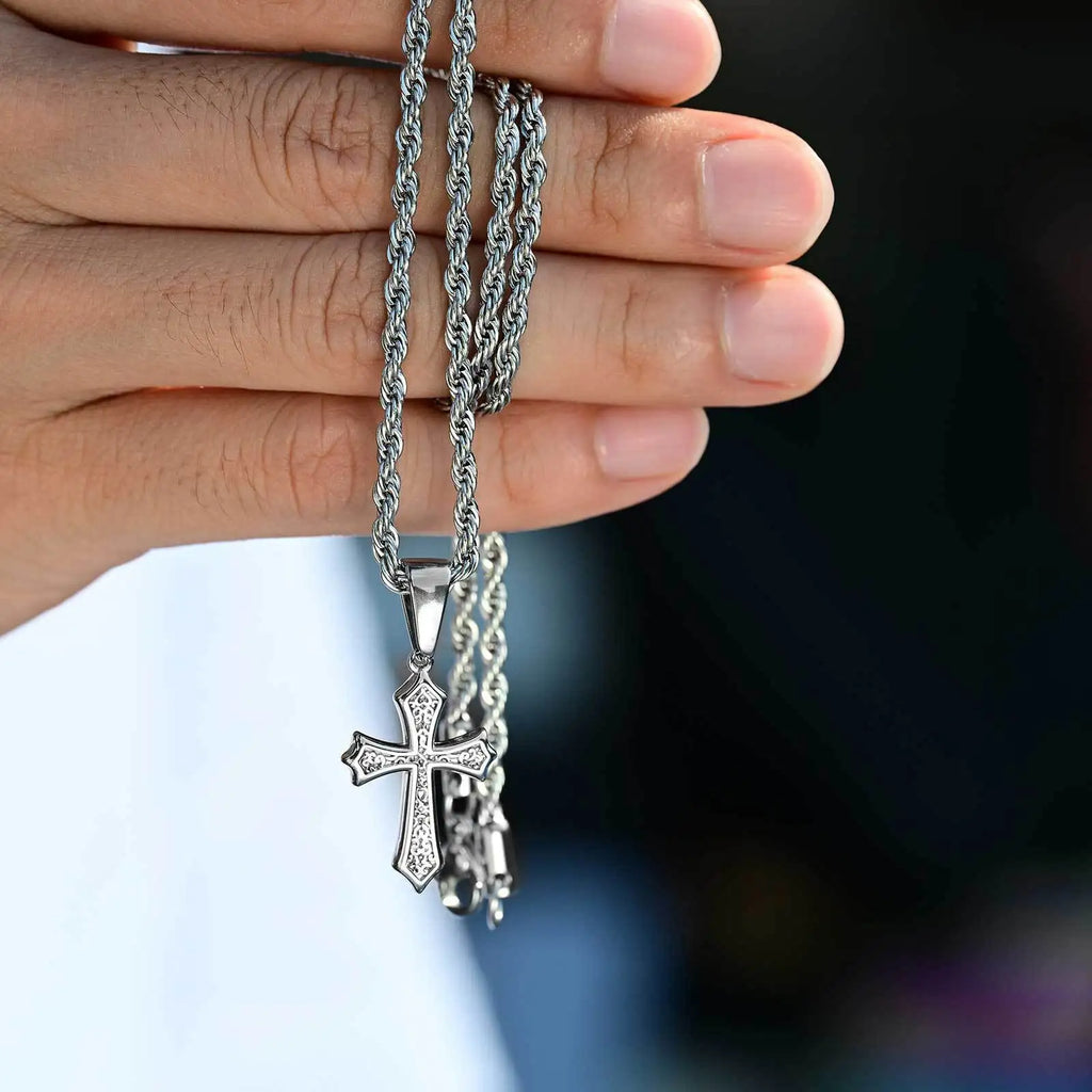 Cross Stainless Steel Pendant Necklace