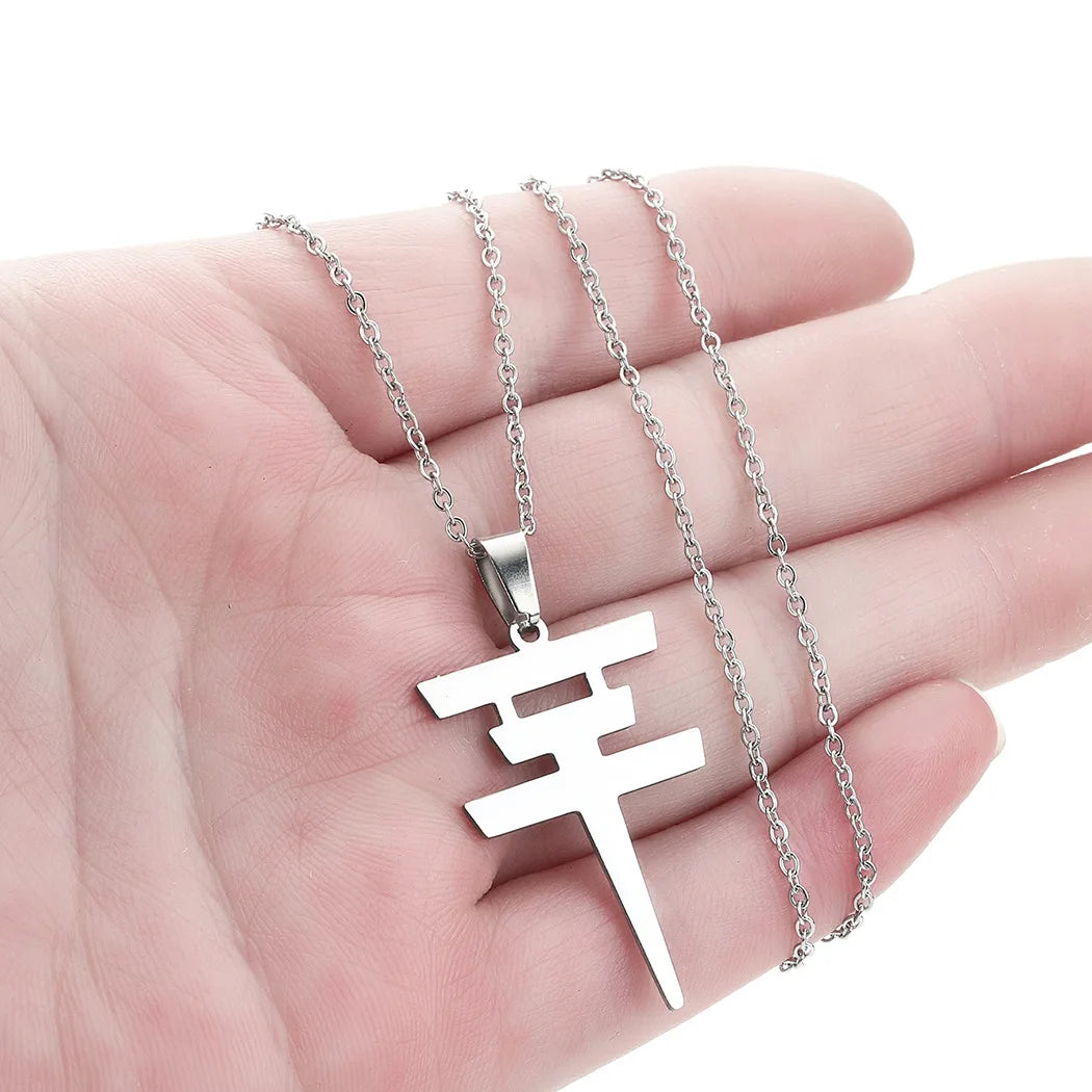 Fashion Women's Tokyo Hotel Necklace Stainless Steel Pendant Bill Kolitz Logo Jewelry Neckchain Snake Blade Choker