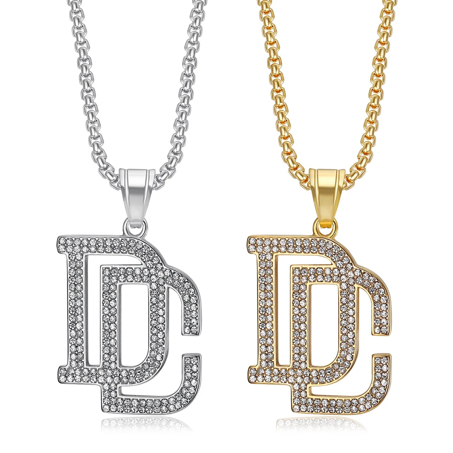 2026 New Fashion Men's Stainless Steel Zircon Dream Catcher Pendant Necklace, Hip Hop Punk Party Fashion Jewelry