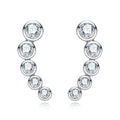 Iced Out Stud Earrings — 925 Silver