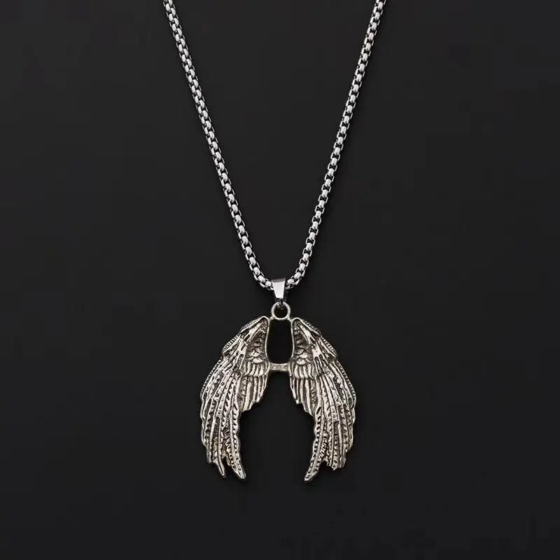 Angel Wings Steel Pendant Street Europe America