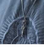 Fashion Anime Sexy Double Ponytail Lolita Pendant Goddess Necklace Men and Women Charm Temptation Cool Jewelry