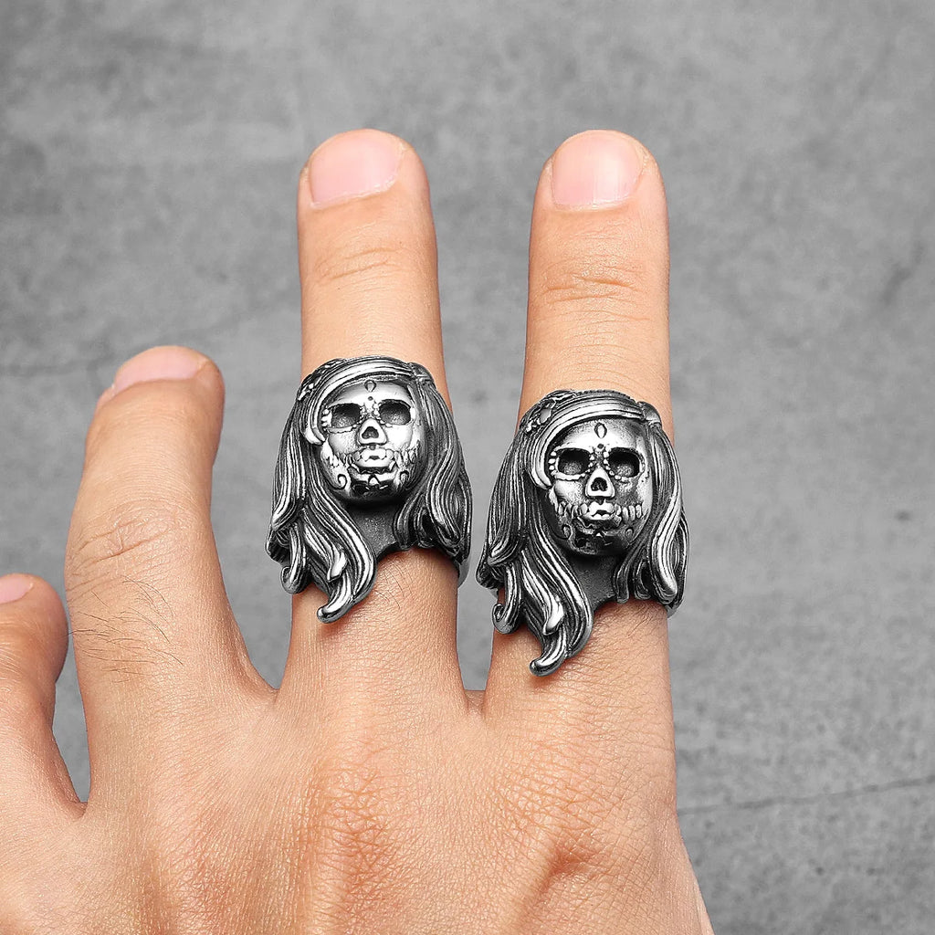 Skull Gothic Ring Stainless Steel