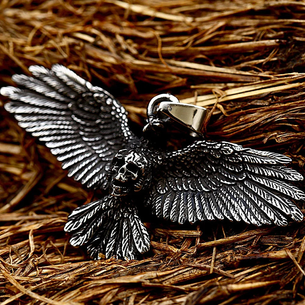 Skull Pendant Necklace — Stainless Steel