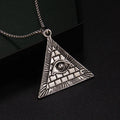 Pyramid Steel Pendant European American Versatile