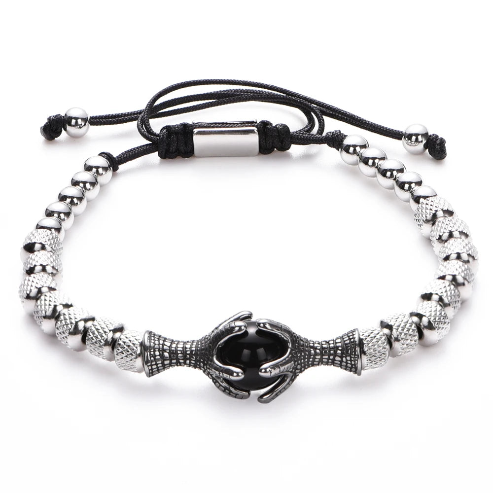 Luxury Crown Men Bracelet 316L Stainless Steel Bracelet Banlge Titanium Steel Gold Color Bracelet Adjust Size Men