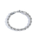 Heavy Duty Rope Chain Bracelet — Stainless Steel