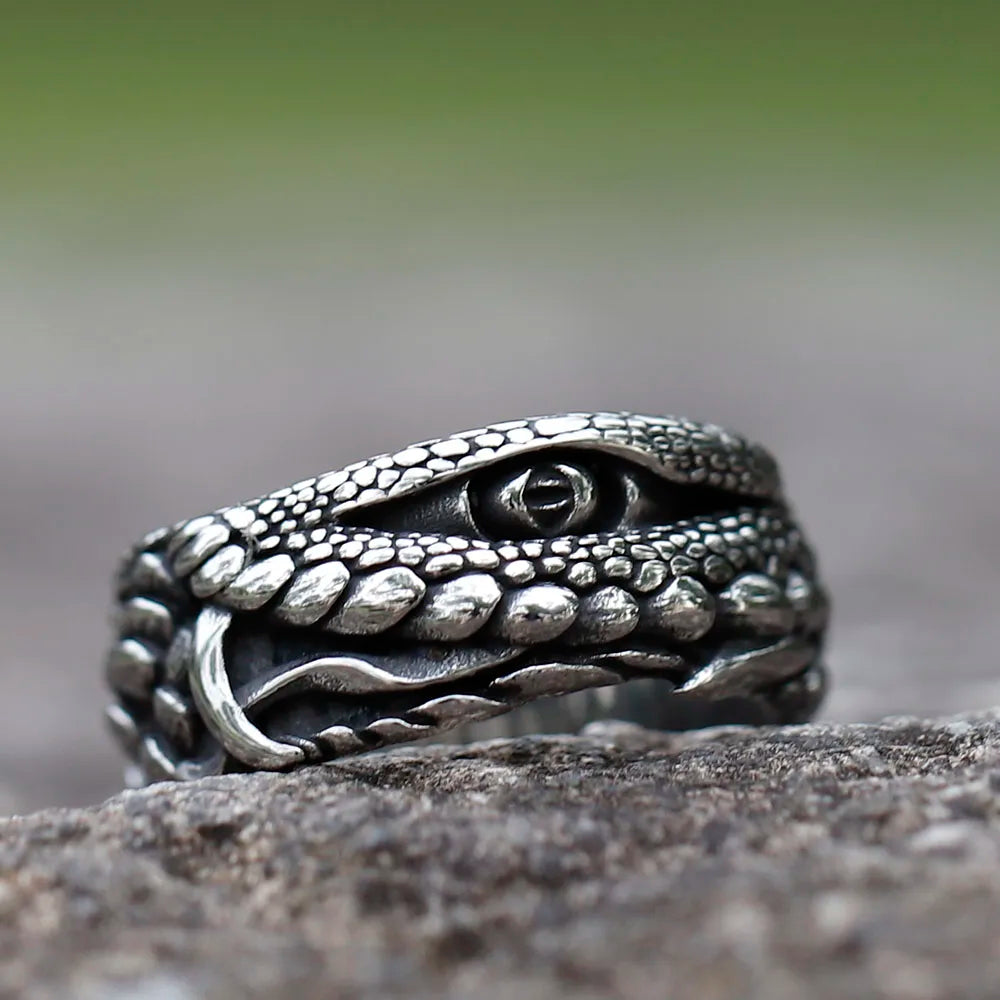Crocodile Animal Ring — Stainless Steel