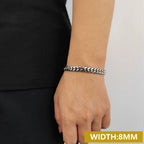 Stainless Steel Cuban Bracelet Miami 6/8MM