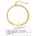 Cross Religious Bracelet — Stainless Steel