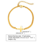 Cross Religious Bracelet — Stainless Steel