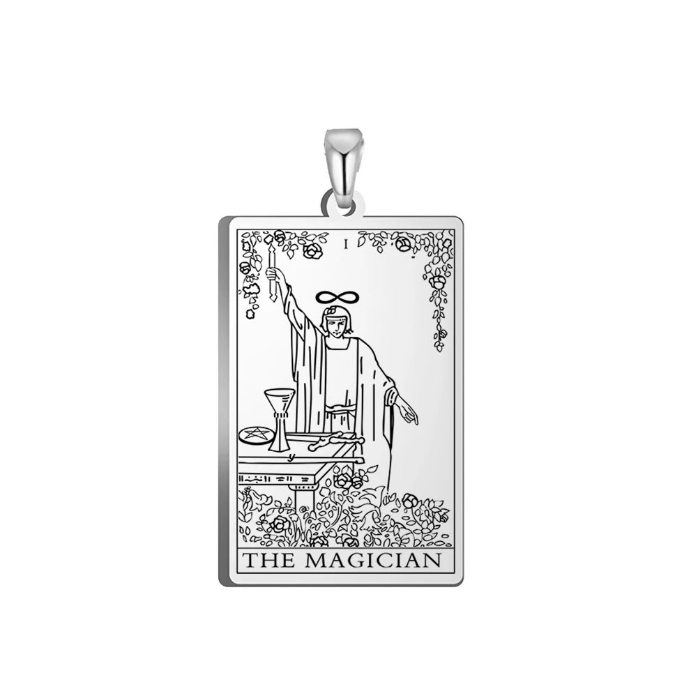Tarot Major Arcana Amulet Necklace — Stainless Steel
