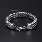 2022 New Trendy 316L Stainless Steel Base Chain Bracelet for Men Women Link Cuban Byzantine Coffee Beans Pig Nose Jewelry Gift
